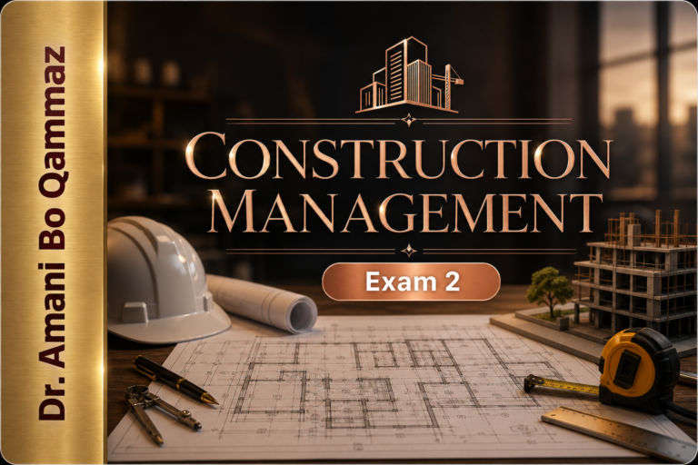 435ABQX2 Construction Management Exam 2
